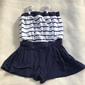 JANIE AND JACK Nautical Striped Romper